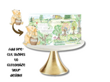 Pooh Bear Edible Icing Wraps | Custom Baby Shower Cake Design