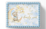 We Can Bearly Wait baby Shower Cake Topper, TEDDY BEAR BABY SHOWER CAKE TOPPER, BEAR CAKE TOPPER, BEAR BABY SHOWER,