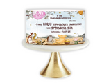 Classic Pooh Bear Cake Wrap | Baby Shower Edible Image Strips | Edible cake image
