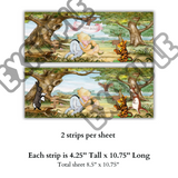 Pooh Bear Edible Cake Wraps | Baby Shower | Single or Tiered Cakes