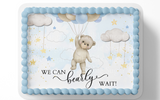 BEAR CAKE TOPPER WE CAN BEARLY WAIT