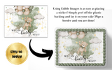 WE CAN BEARLY WAIT BABY SHOWER CAKE TOPPER