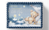 Twinkle Twinkle Little Star baby Shower Cake Topper, TEDDY BEAR BABY SHOWER CAKE TOPPER, BEAR CAKE TOPPER, BEAR BABY SHOWER, WE CAN BEARLY WAIT BABY SHOWER, CAKE TOPPER, EDIBLE IMAGE