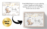 WE CAN BEARLY WAIT BABY SHOWER, TEDDY BEAR BABY SHOWER CAKE TOPPER, BEAR CAKE TOPPER, BEAR BABY SHOWER, WE CAN BEARLY WAIT BABY SHOWER, CAKE TOPPER, EDIBLE IMAGE