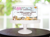 Classic Pooh Bear Cake Wrap | Baby Shower Edible Image Strips | Edible cake image
