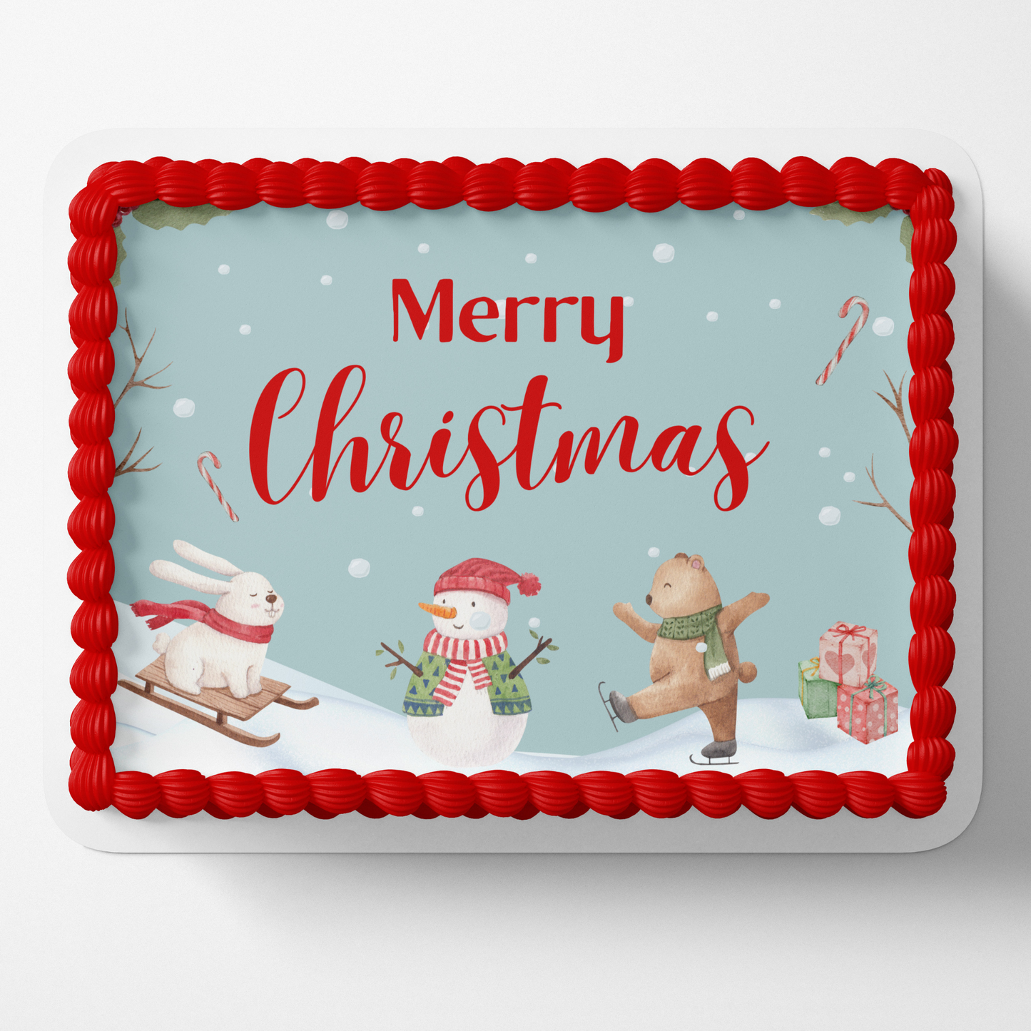 CHRISTMAS CAKE TOPPER Personalizable christmas cake topper custom christmas cake topper