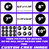 Photo on Cake Custom Photo Cake Topper