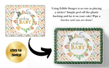 Safari Baby Shower Cake Topper Edible Image Jungle Baby Shower Safari Party Decorations