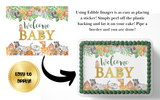 Safari Baby Shower Cake Topper Edible Image Jungle Baby Shower Safari Party Decorations