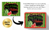WATERMELON PARTY ONE IN A MELON BIRTHDAY PARTY CAKE TOPPER