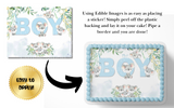 Koala BABY SHOWER Cake Topper Edible Image Safari Cake Topper, Elephant Baby Shower Cake Topper, Elephant cake Decorations, Cake Wrap, Sheet Cake Topper