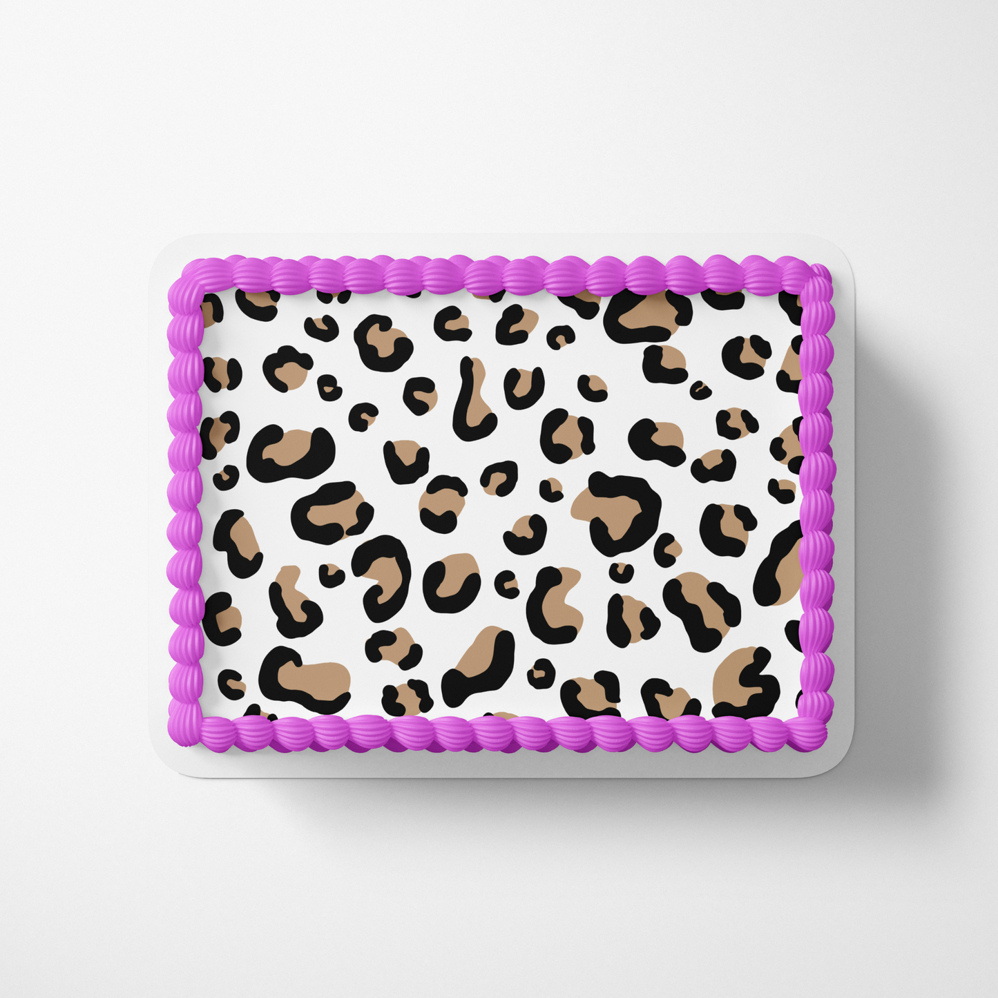 Leopard Print Cake Wrap Leopard Print Cake Topper