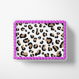 Leopard Print Cake Wrap Leopard Print Cake Topper