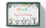 TWO WILD BIRTHDAY CAKE TOPPER