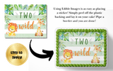 TWO WILD BIRTHDAY CAKE TOPPER