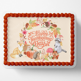 Thanksgiving Cake Topper, Thanksgiving Cupcake Toppers, Thanksgiving Dessert Decorations, Fall Cake topper, Fall Cupcake Toppers