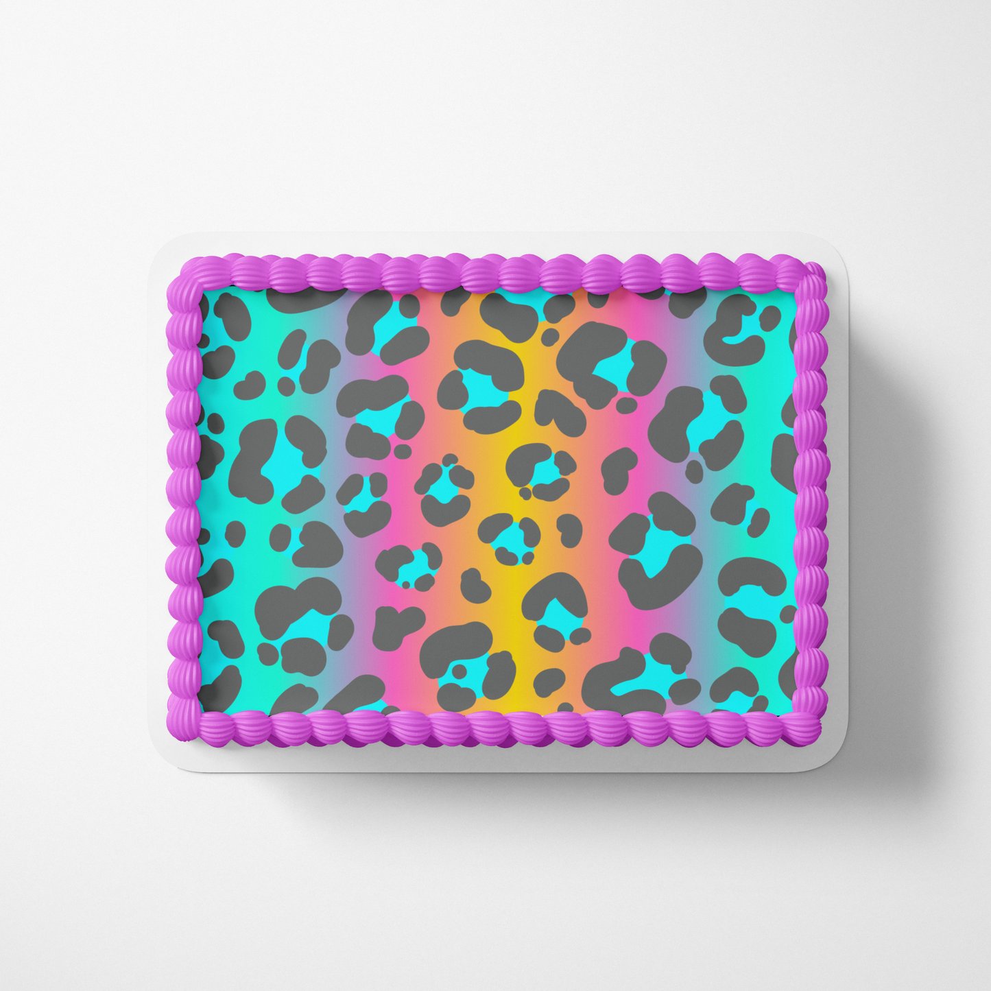 Leopard Print Cake Wrap Leopard Print Cake Topper