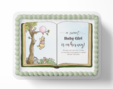 Personalized Pooh Bear Cake Topper | Baby Shower | Edible Photo