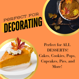 Fall Edible Leaf Cupcake Toppers, edible leaves, wafer paper leaves, cake decor, cupcake toppers