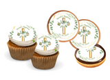 BAPTISM CUPCAKE TOPPERS