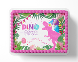 Dinosaur BIRTHDAY cake topper edible image