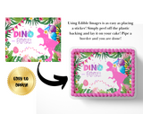 Dinosaur BIRTHDAY cake topper edible image