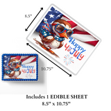 4th of July Cake Topper Edible Image Forth of Jay Cake Topper