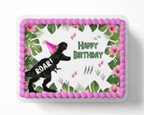 Dinosaur Birthday Cake Topper Edible Image