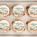 Adventure begins baby shower cupcake toppers
