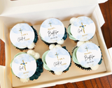 Baptism Cupcake Toppers Edible Baptism Cake Topper Christening Cupcake Topper