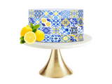 Mediterranean Tiles, Blue and White Tile Edible Paper, Italy, Italian Blue Tile, Icing Image, Italian, Greek, Moroccan Tiles (Copy) (Copy) (Copy) (Copy)