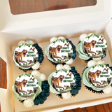 Dinosaur Baby Shower Cupcake Toppers