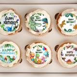 Dinosaur Baby Shower Cupcake Toppers