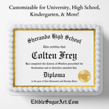 Graduation Cake Topper Graduation 2025 Edible Image Graduation Dessert Toppers