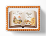 Fall baby SHower, pooh bear baby shower, pumpkin baby shower, pumkin cake topper, fall pooh bear, pumpkin pooh bear, sheet cake topepr