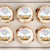 Pooh Bear Baby Shower Cupcake Toppers