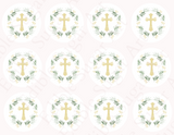 BAPTISM CUPCAKE TOPPERS