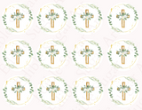 BAPTISM CUPCAKE TOPPERS