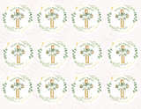 BAPTISM CUPCAKE TOPPERS
