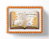 POOH BEAR CAKE TOPPER, Pumpkin Pooh Bear, Fall Pooh Bear, Pooh Bear Pumpkin, Pooh Bear Baby Shower, Pooh Bear Baby Shower Cake Topper, Pooh Bear Party, Sheet Cake Topper