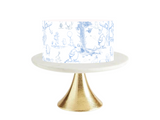 Pooh bear Toile baby SHower Cake topper