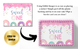 Sweet One Ice cream party cake topper