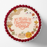 Thanksgiving cake topper,