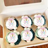 Unicorn Birthday Party cupcake toppers