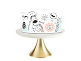 safari baby shower cake topper edible image cake wrap