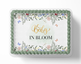 Baby In Bloom Baby Shower Cake Topper
