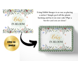 Baby In Bloom Baby Shower Cake Topper