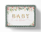 Baby In Bloom Baby Shower Cake Topper