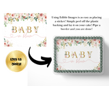 Baby In Bloom Baby Shower Cake Topper