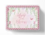 Baby In Bloom Baby Shower Cake Topper